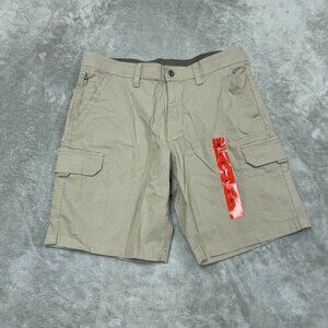 Copper & Oak Mens Cargo Shorts Beige Size 34 Cotton Blend Durable Style a0968